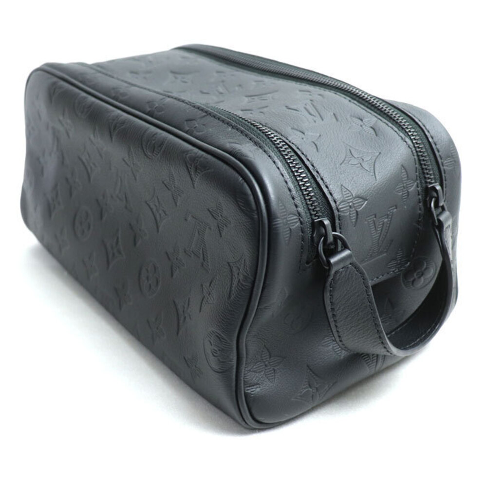 Louis Vuitton Black Dopp Bag Monogram Shadow Shoulder